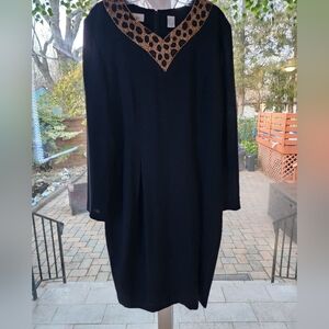 Vintage MS Chaus Women Dress size 14 black